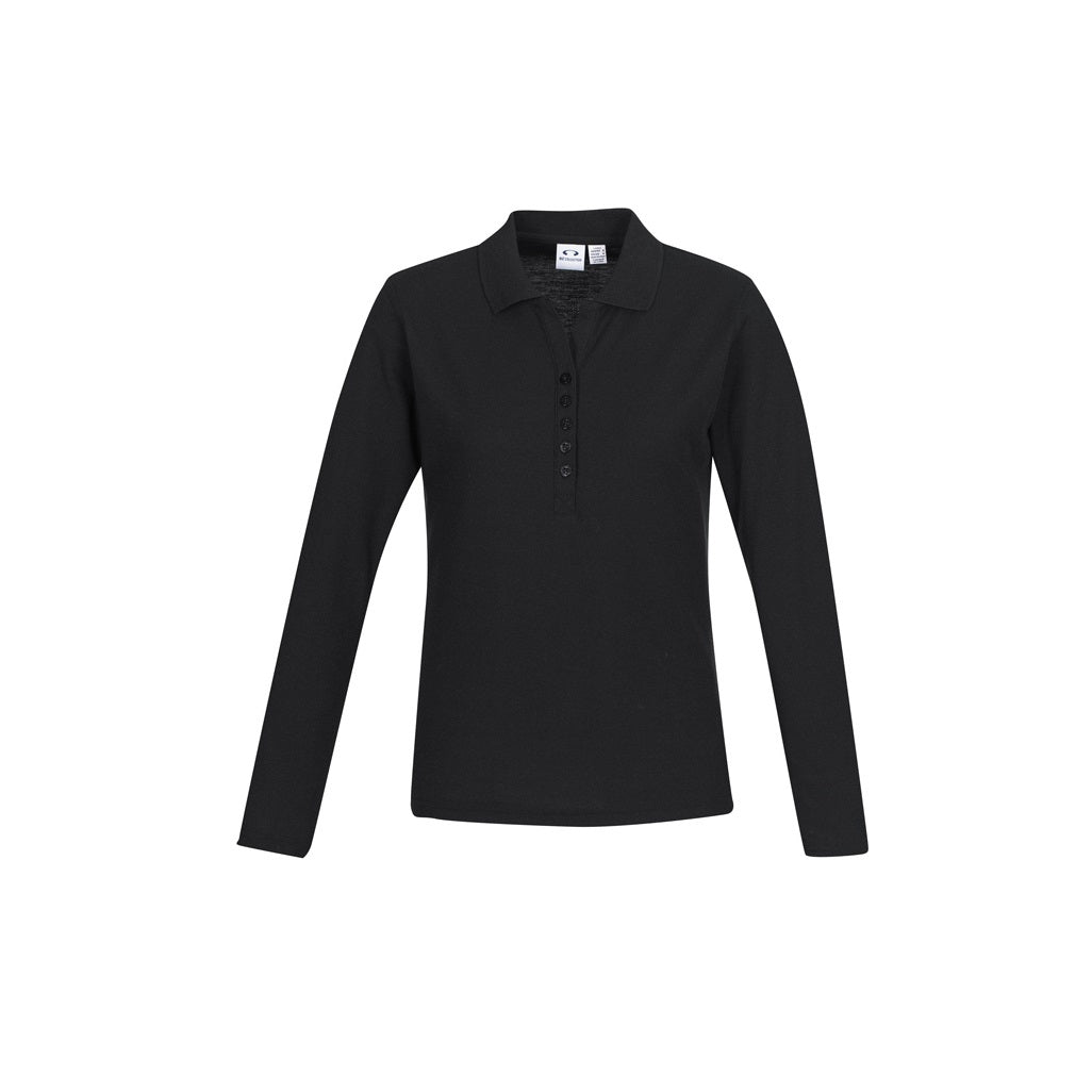 Biz Collection P400LL Crew Ladies L/S Polo