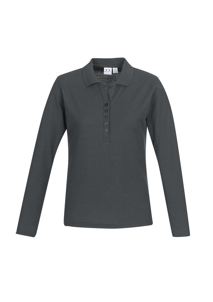 Biz Collection P400LL Crew Ladies L/S Polo