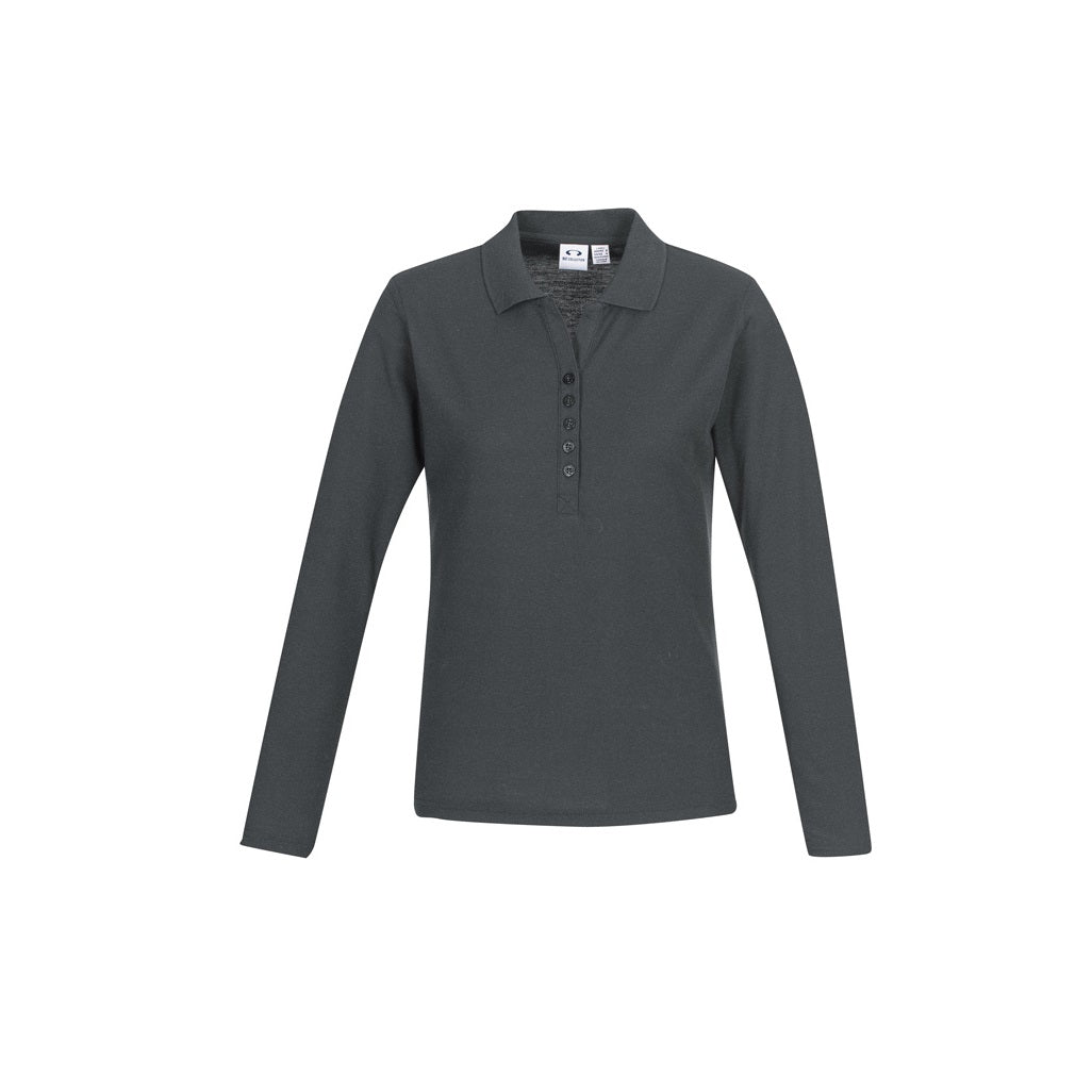 Biz Collection P400LL Crew Ladies L/S Polo