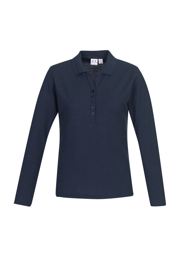 Biz Collection P400LL Crew Ladies L/S Polo