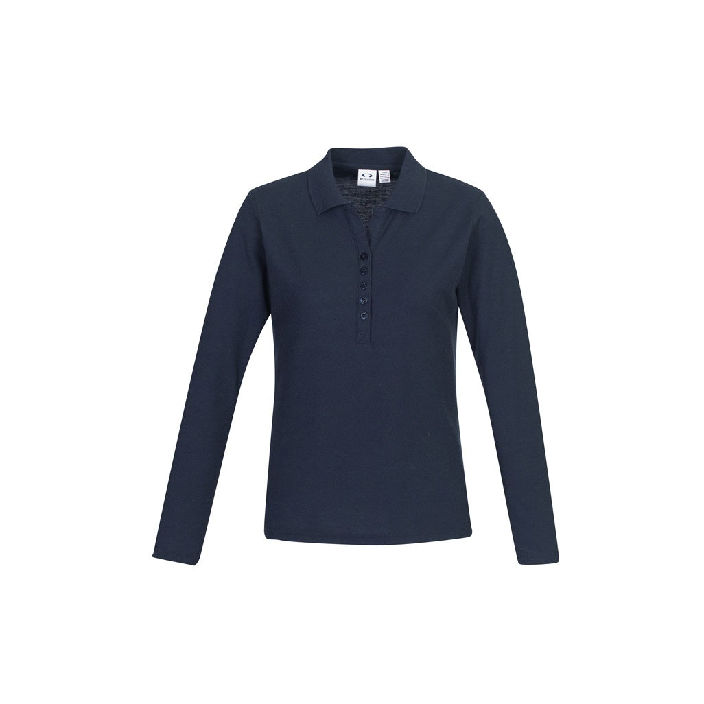 Biz Collection P400LL Crew Ladies L/S Polo