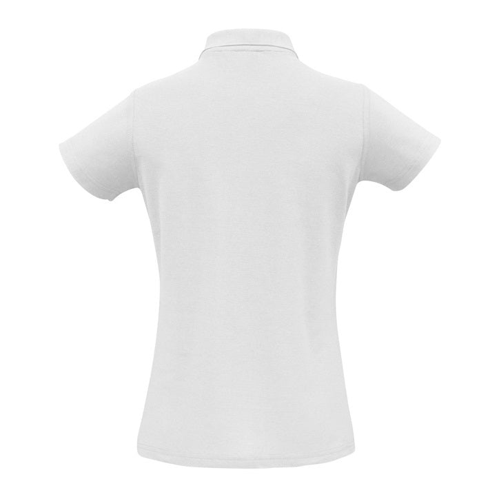 Biz Collection P400LS Crew Ladies Polo White colour - Back view