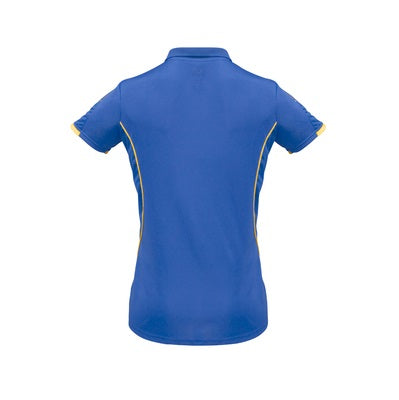 Biz Collection P405LS Razor Ladies Polo Royal/Gold