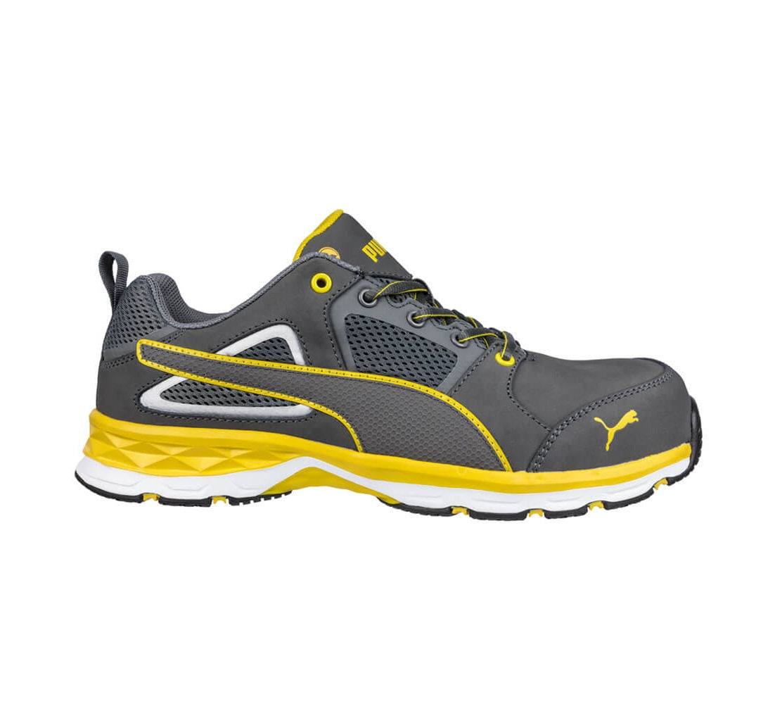 Puma 643807 Pace 2.0 Grey/Yellow Composite Safety Jogger