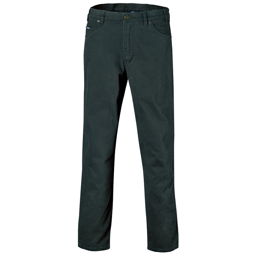 Pilbara RMPC014 Mens Cotton Stretch Jeans Moss