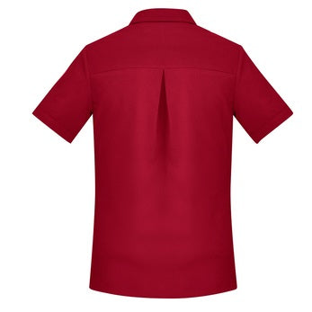 Biz Care CS947LS Womens Florence Plain Short Sleeve Shirt