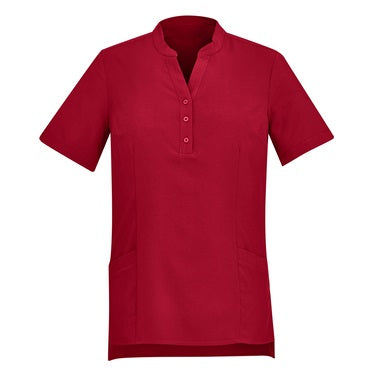 Biz Care CS949LS Ladies Plain SS Tunic