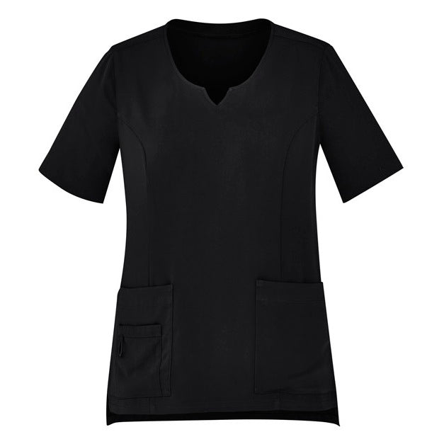 Bizcare CST942LS Womens Avery Round Neck Scrub Top