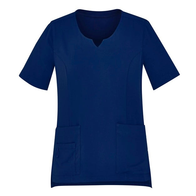 Bizcare CST942LS Womens Avery Round Neck Scrub Top