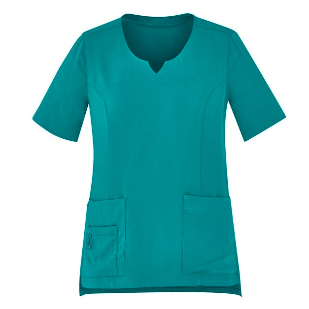 Bizcare CST942LS Womens Avery Round Neck Scrub Top