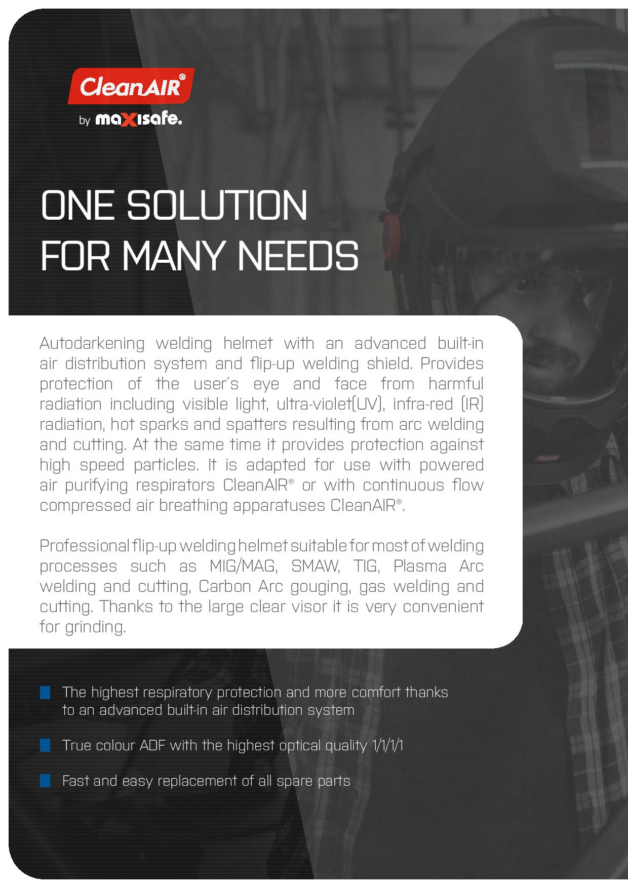 Maxisafe R303100 CleanAIR Omnira Face Shield & AerGO PAPR Kit