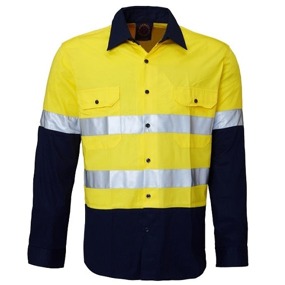 Ritemate RM1050R HiVis Long Sleeve Shirt