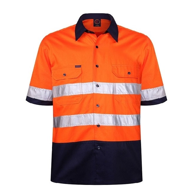 Ritemate RM107V2RS Vented Open Front Lightweight Short Sleeve 3M Tape