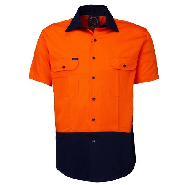 Ritemate RM107V2S Vented Open Front Lightweight Short Sleeve