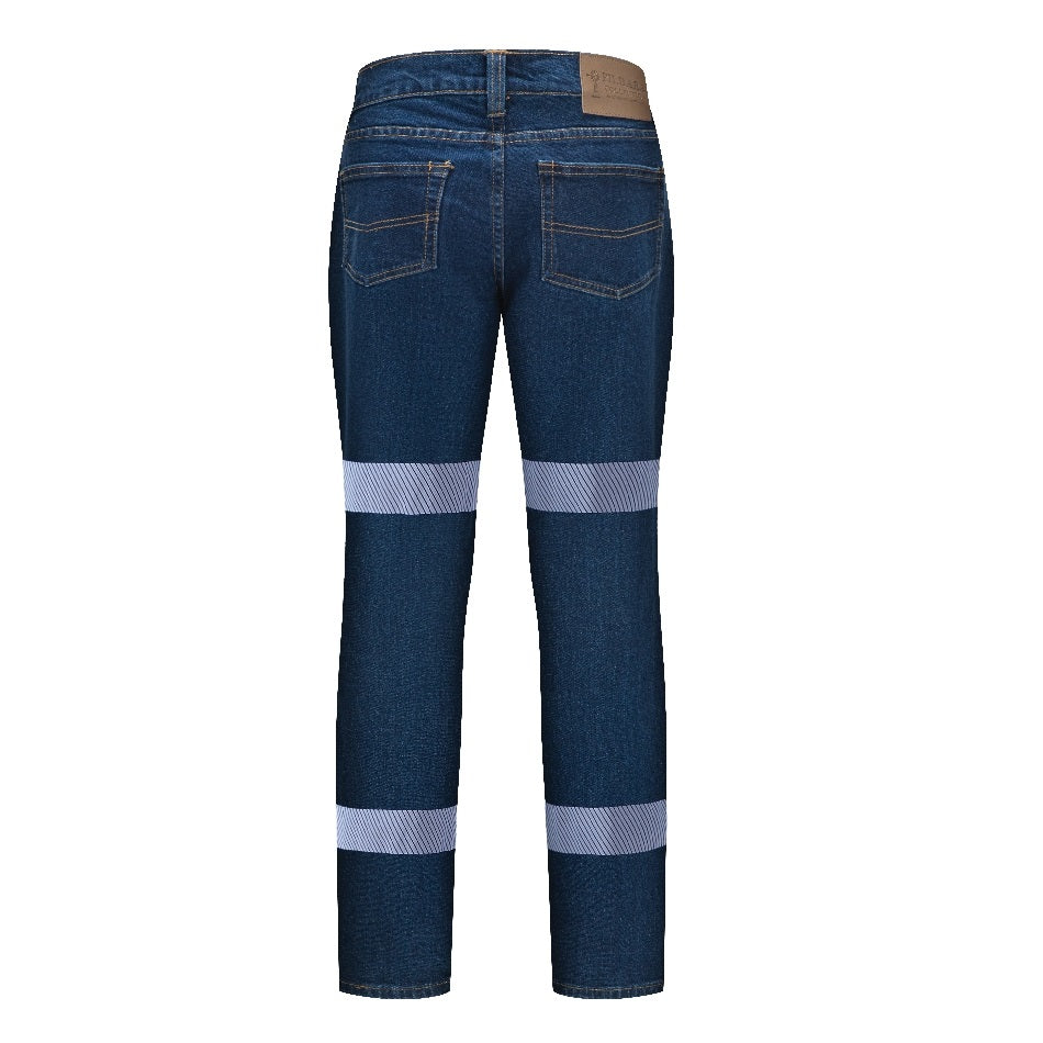 Pilbara RM220LSDR Ladies Reflective Stretch Denim Jeans