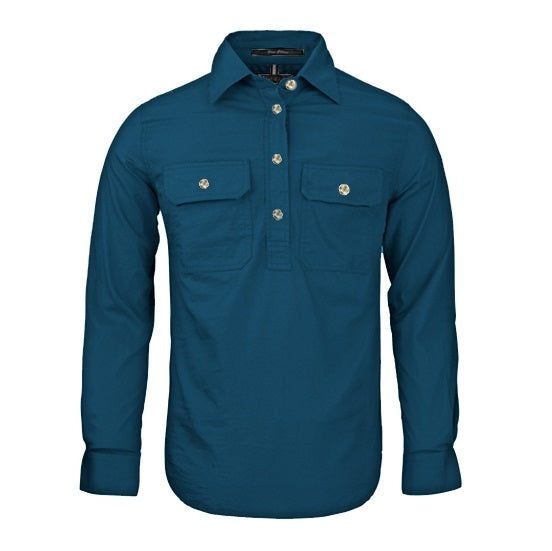 Pilbara RM300CF Womens Closed Front Long Sleeve Shirt Diesel