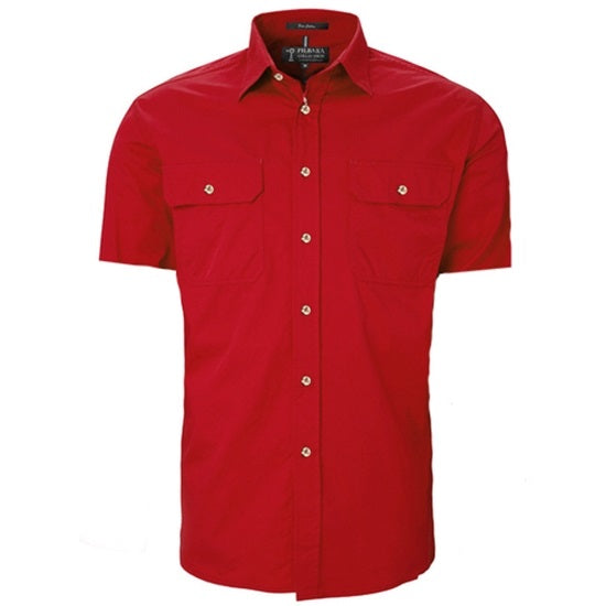 Pilbara RM500BTS Mens Open Front S/Sleeve Lightweight Shirt