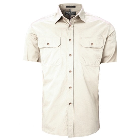 Pilbara RM500BTS Mens Open Front Short Sleeve Lightweight Shirt