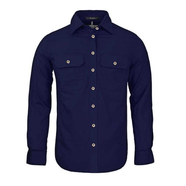 Pilbara RM600BT Women's Open Front L/S Shirt