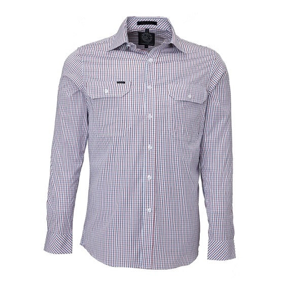Pilbara RMPC011 Mens L/S Double Pocket Shirt Shirt