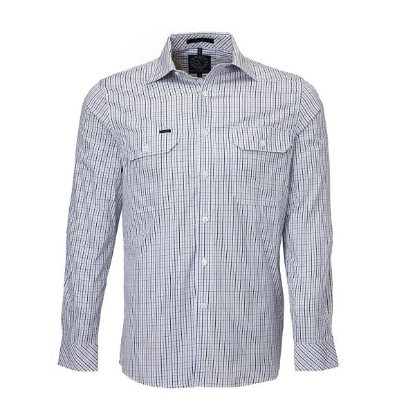 Pilbara RMPC011 Mens L/S Double Pocket Shirt Shirt