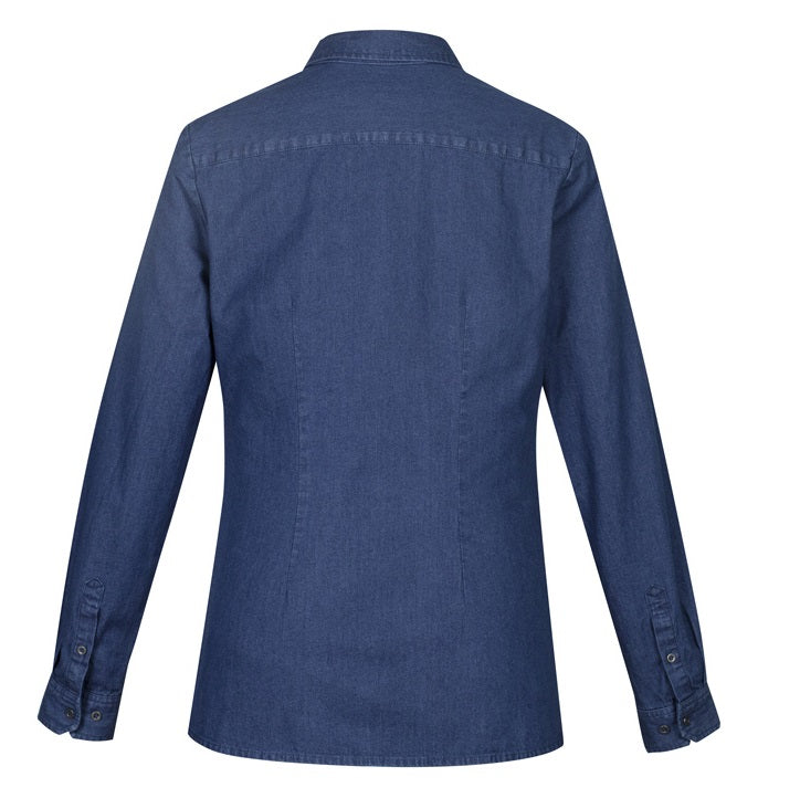 Biz Collection S017LL Ladies Indie Denim L/S Shirt