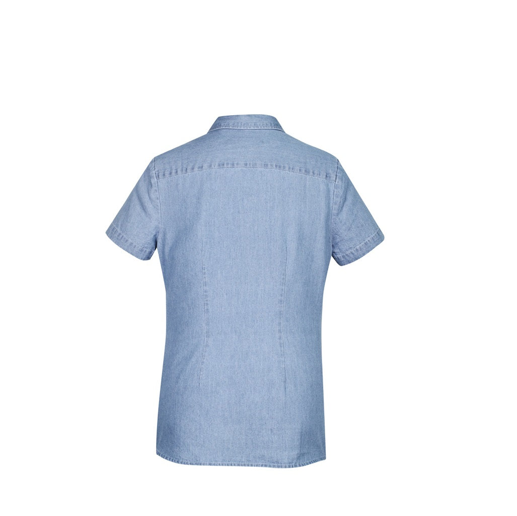 Biz Collection S017LS Ladies indie Denim S/S Shirt