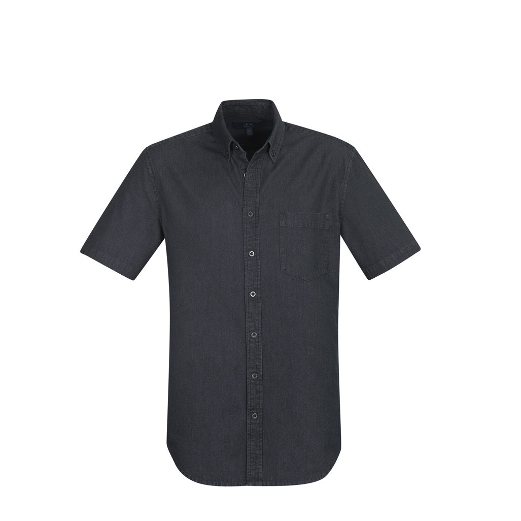 Biz Collection S017MS Mens Indie Denim S/S Shirt