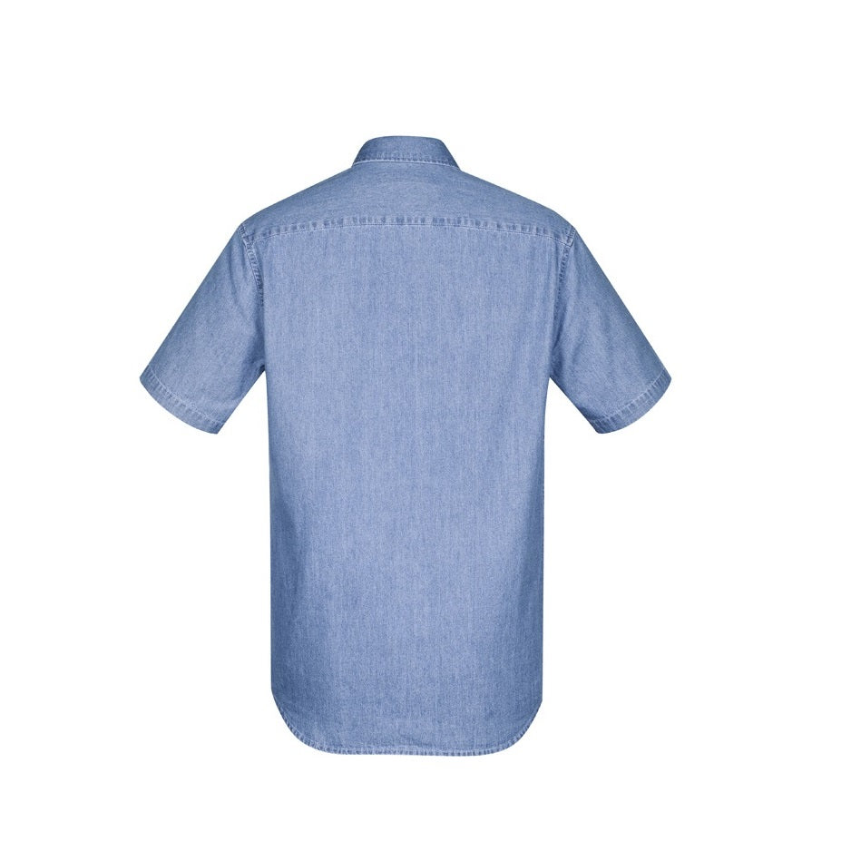 Biz Collection S017MS Mens Indie Denim S/S Shirt
