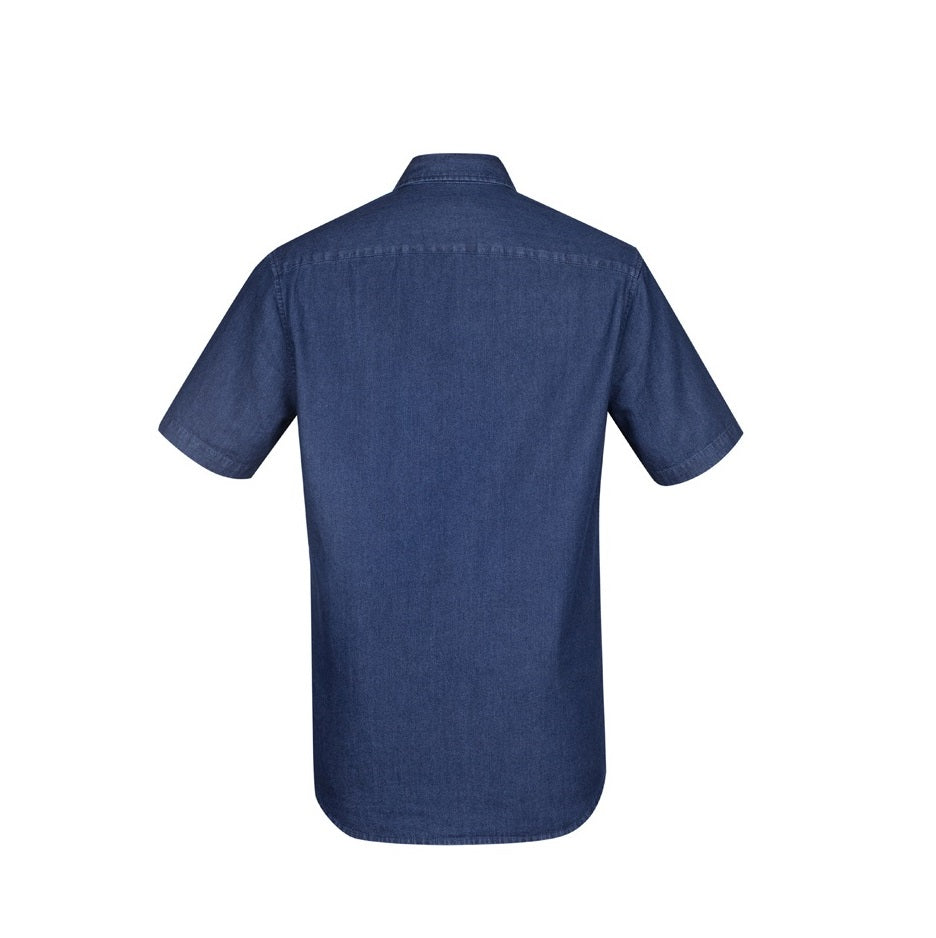 Biz Collection S017MS Mens Indie Denim S/S Shirt