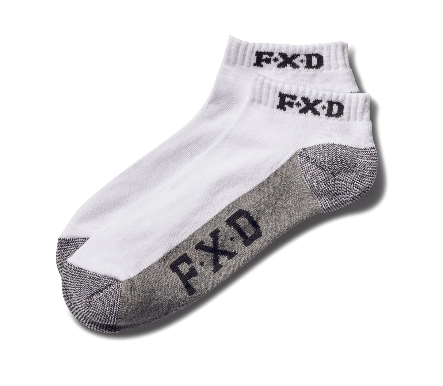 FXD SK-4 5-Pack White Ankle Work Socks