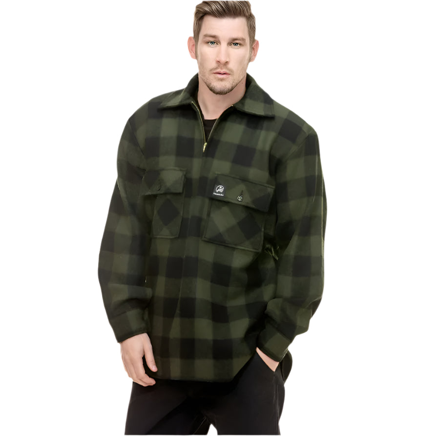 Swanndri SSD0107 Men's Ranger Wool Zip Front Bushshirt
