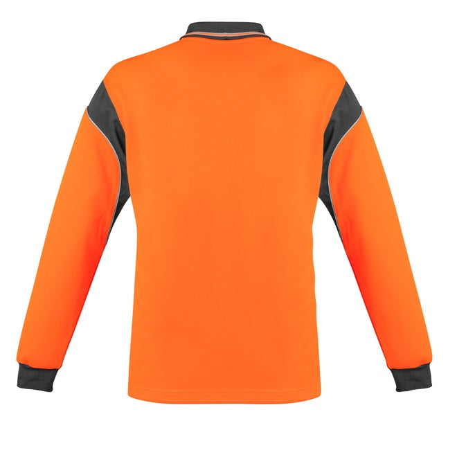 Syzmik ZH249 Mens HiVis Aztec L/S Polo