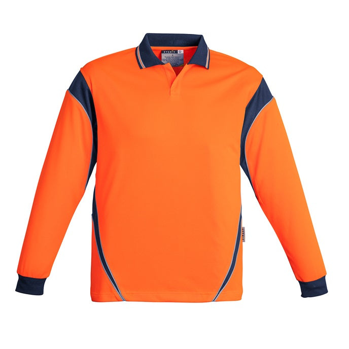 Syzmik ZH249 Mens HiVis Aztec L/S Polo