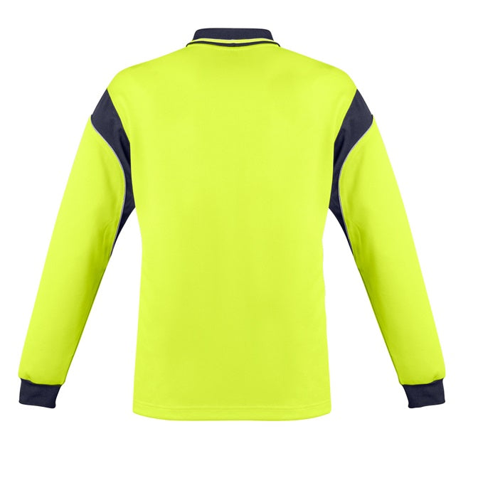 Syzmik ZH249 Mens HiVis Aztec L/S Polo