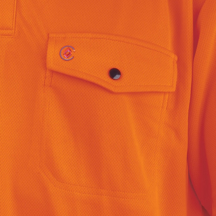 Tru Workwear TS2415 Recycled Anti-Microbial Micromesh S/S Two Tone Hi-Vis Polo Shirt