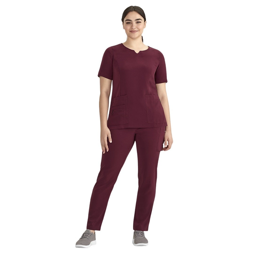 Bizcare CST942LS Womens Avery Round Neck Scrub Top
