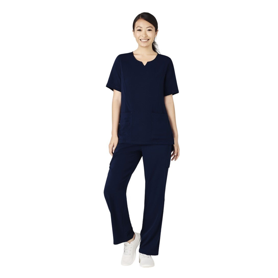 Bizcare CST942LS Womens Avery Round Neck Scrub Top