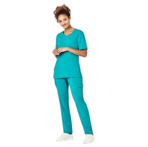 Bizcare CST942LS Womens Avery Round Neck Scrub Top