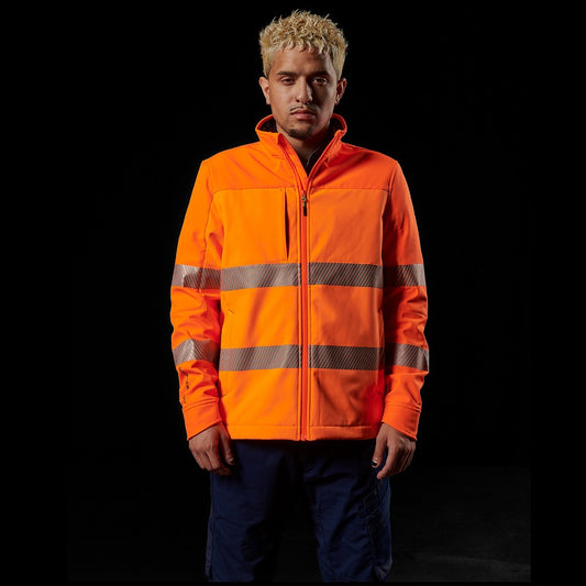 FXD WO-3T Mens Hi Vis Soft shell Jacket