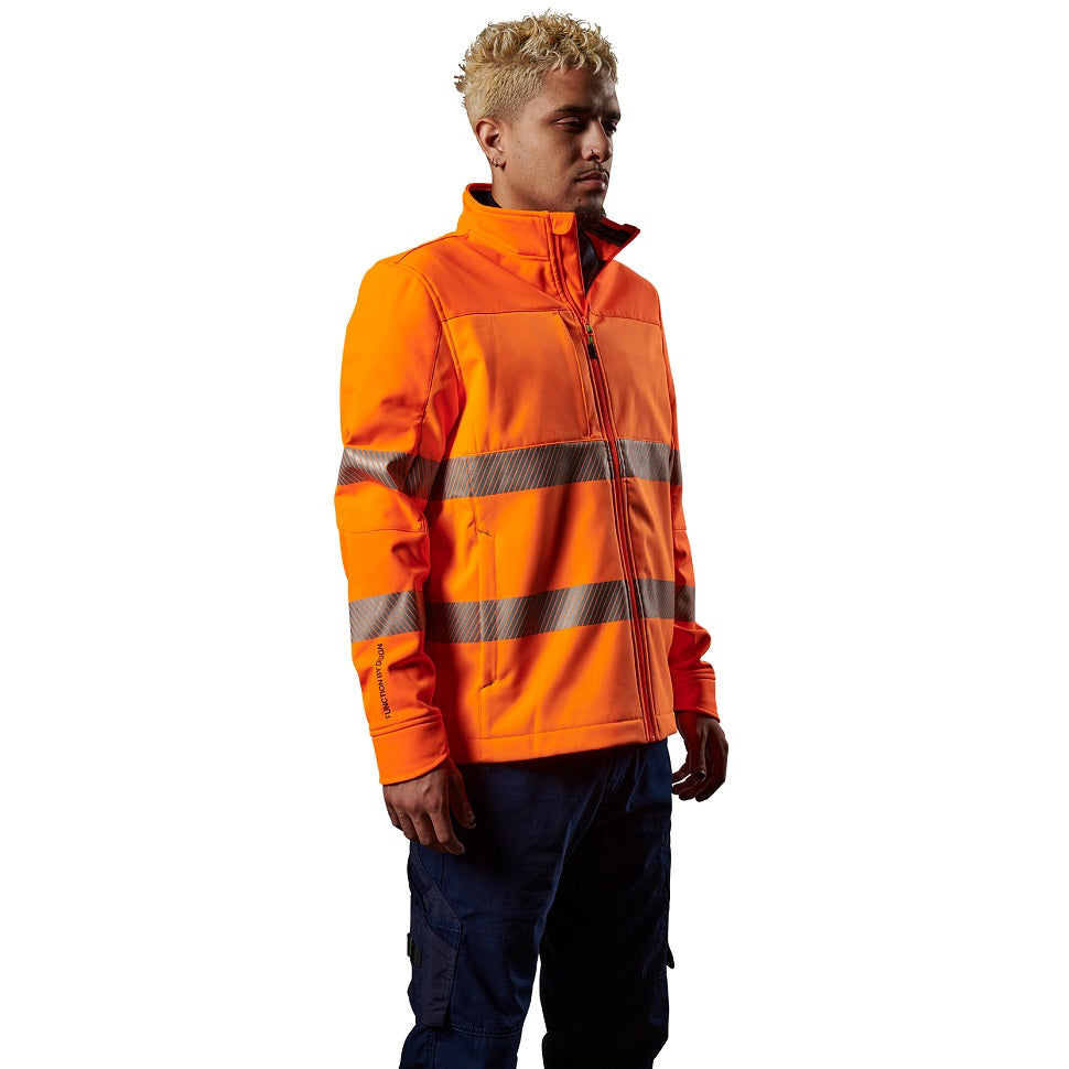 FXD WO-3T Mens Hi Vis Soft shell Jacket