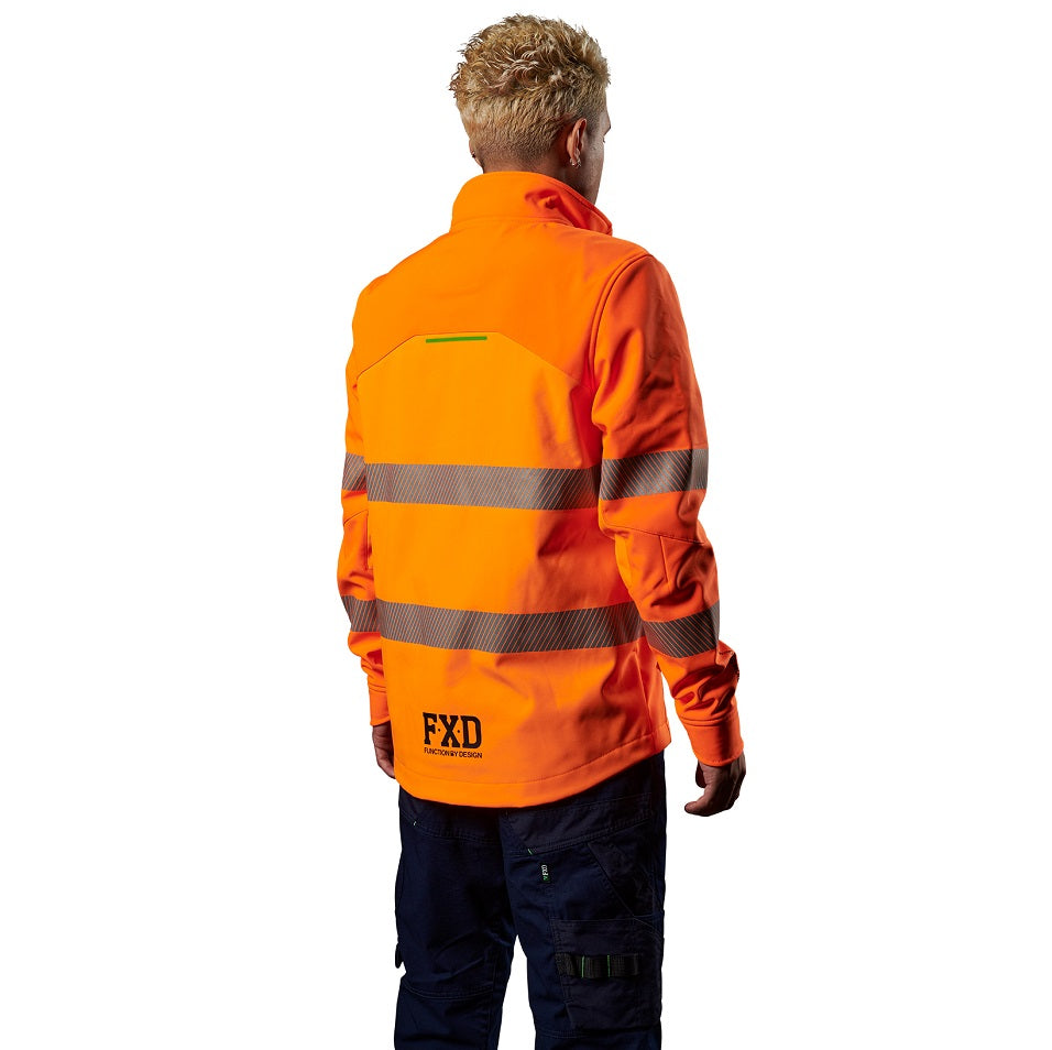 FXD WO-3T Mens Hi Vis Soft shell Jacket