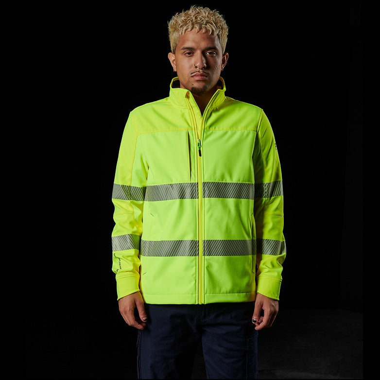 FXD WO-3T Mens Hi Vis Soft shell Jacket