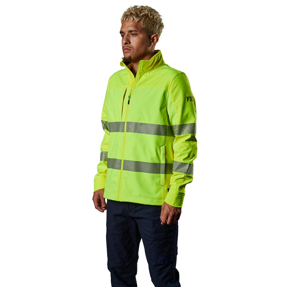 FXD WO-3T Mens Hi Vis Soft shell Jacket