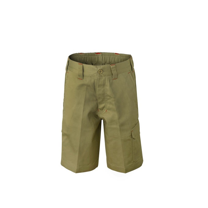 Workcraft WPK502 Kids Midweight Cargo Cotton Drill Shorts