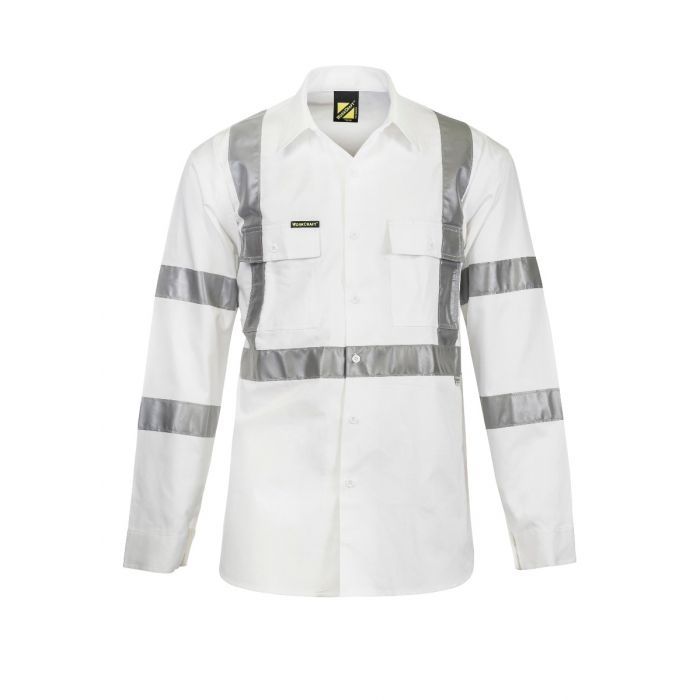 Workcraft WS3222 Hi-Vis L/S 3M X-Back Shirt Night Use