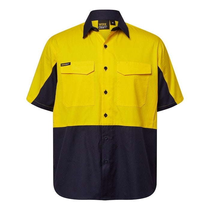 Workcraft WS6067 HiVis Vented Ripstop Shirt