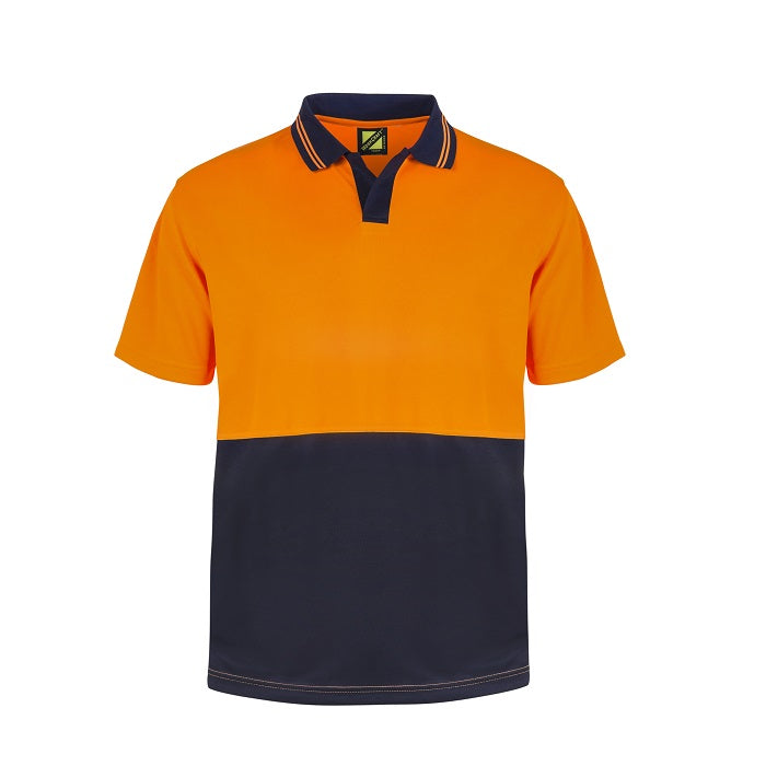 Workcraft WSP205 HiVis Two Tone Food Industry Polo S/S Micromesh Polo