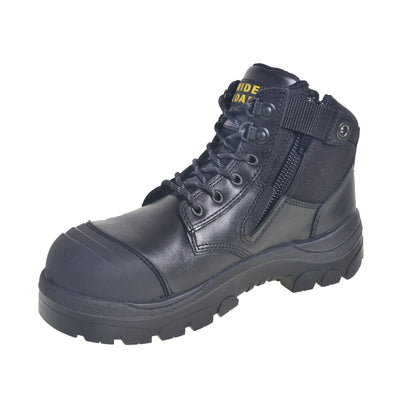 Wide Load 690BZ Black 6" Zip Side Safety Boot