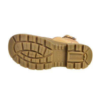 Wide Load 690WZ Wheat 6" Zip Side Safety Boot